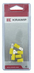 Pièces agricoles - Eclairage - Cosse plate mâle, jaune 6,3x0,8mm - 4,0-6,0mm² (5)