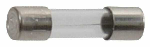 Pièces agricoles - Electricité - Fusible verre 1,6A longueur 20mm Siba