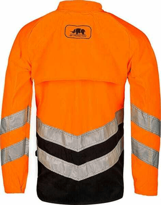 Vêtements et protections - Vêtement  - Veste forestière, orange-noir 4XL