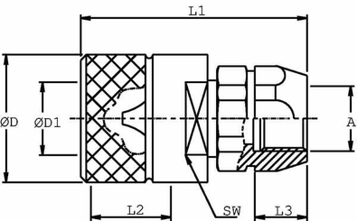 Pièces agricoles - Hydraulique - Coupleur à visser mâle 1"1/4