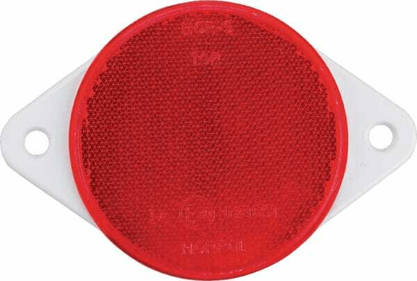 Pièces agricoles - Eclairage - Catadioptre rond rouge Ø75mm à visser