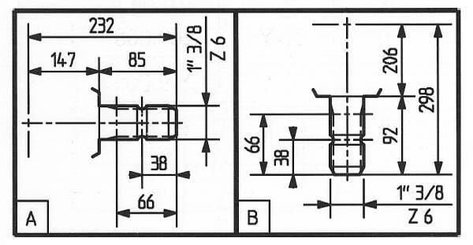 Pièces agricoles - Transmission - Boîte de vitesses T-269B, 3:1 - 39kw