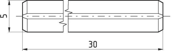 Pièces agricoles - Fasteners - Goupille d'arrêt, robuste 5x30mm ISO8752