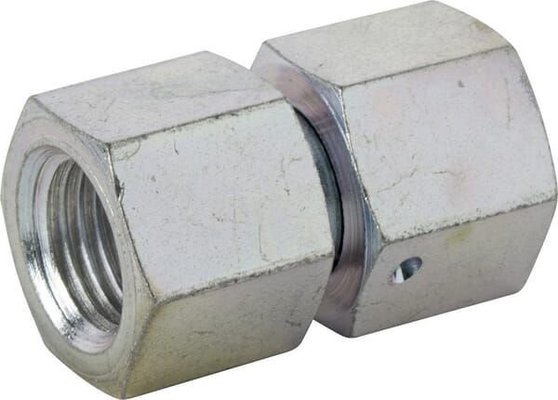 Pièces agricoles - Hydraulique - Raccord droit avec écrous, G1/4"