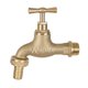 ROBINET DE JARDIN LAITON ENTREE 1/2" + NEZ DE ROBINET