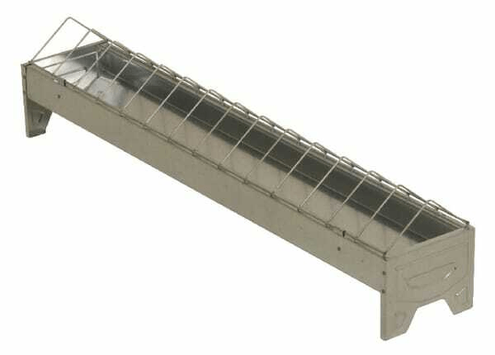 Pièces agricoles - Cloture,Jardin & Sylviculture - Mangeoire galvanisée 10 x 75 cm