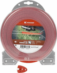 Pièces agricoles - Jardin et forêt pièce adaptable - Fil de coupe Ø 2.65mm 72m torsadé rouge Kramp
