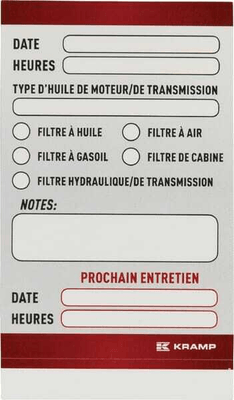 Pièces agricoles - Outils atelier - Autocollant atelier FR (100x)