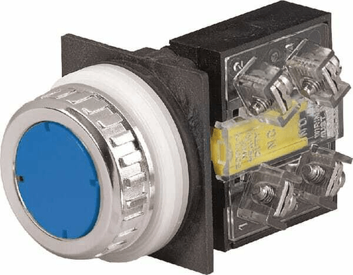 Pièces agricoles - Electricité - Bouton poussoir , bleu(e)