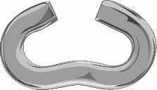 Pièces agricoles - Pièce divers - Maillon ouvert galvanisé 8.00mm (chaîne 8.00mm)