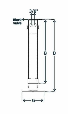 Pièces agricoles - Pièce divers - Cric hydraulique à double effet 90x1020mm
