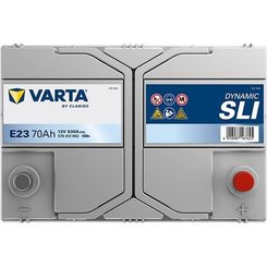 Pièces agricoles - Eclairage - Battery 12V 70Ah 630A E23 VARTA Dynamic SLI