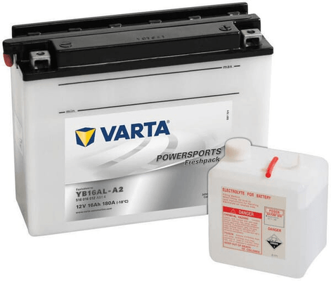 Pièces agricoles - Eclairage - Batterie 12V 16Ah 180A Sports motorisés Freshpack VARTA