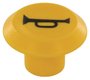 Symbole, Klaxon, rond, jaune