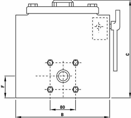 Pièces agricoles - Hydraulique - Pompe à 3 pistons avec réservoir 25l