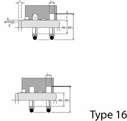 Pièces agricoles - Roulements - Joint tige Stepseal30x37,3x3,2