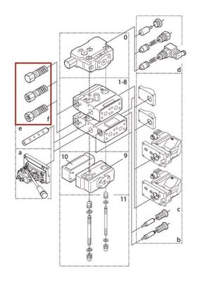 Pièces agricoles - Hydraulique - Sécurité de port PVBR 155G6080