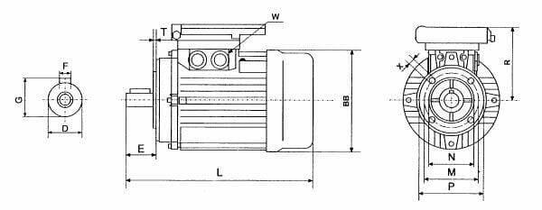 Pièces agricoles - Electricité - Moteur électrique 1,1 kW
