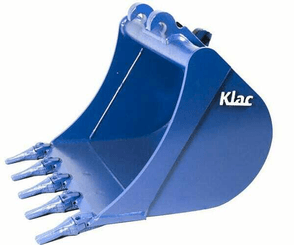Pièces agricoles - TP pièce adaptable - Godet de terrassement Klac system, C/ C4 250mm, dents Esco V13