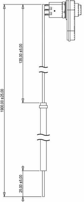 Pièces agricoles - Hydraulique - Plaque frontale avec 1 bouton