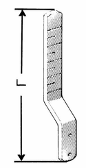 Pièces agricoles - Travail du sol - Tige pour rasette 30 x 10 mm