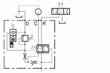 Pièces agricoles - Hydraulique - Régulateur de débit 3 voies VM