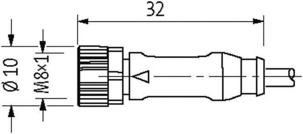 Pièces agricoles - Electricité - Câble extension capteur 4p 10m