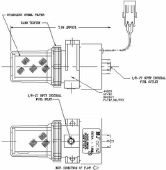 Pièces agricoles - Tracteur pièce adaptable - Pompe d'alimentation en carburant 12V Facet 40223 Dura-Lift (Thermo King 41-7059)