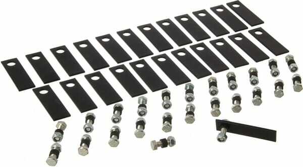 Pièces agricoles - Jardin et forêt pièce origine - Jeu de lames 24 pcs avec boulon