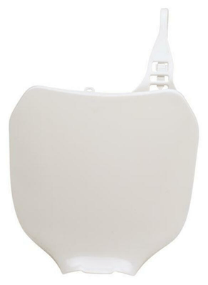 Pièces Quad & Motos - Plastiques - Plaque numéro frontale RACETECH blanc Yamaha