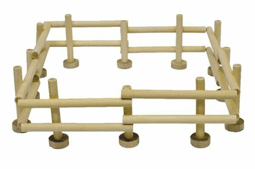 Loisirs - Jouets - Kit clôtures bois, 4pcs, 1:24