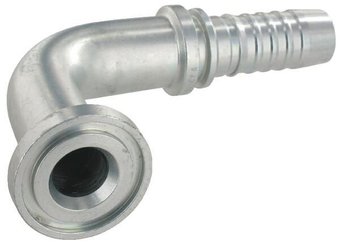 Pièces agricoles - Hydraulique - Racc. à sertir DN25+50,8 bride 90°