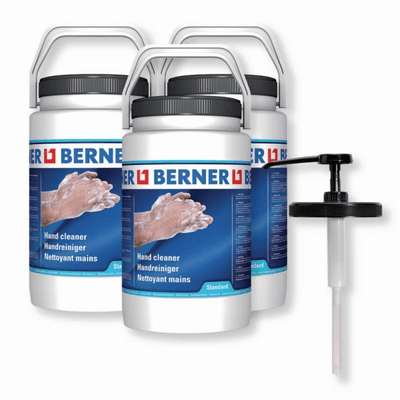 Chimie - Chimie divers - Intropack Nettoyant mains Standard 4 bidons 3L + 4 pompes (par 1)