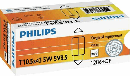 Pièces agricoles - Eclairage - Ampoule T10,5x43 -12V-5W SV8,5