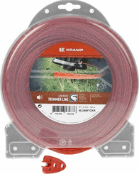 Pièces agricoles - Jardin et forêt pièce adaptable - Fil de coupe Ø 2.4mm 88m torsadé rouge Kramp
