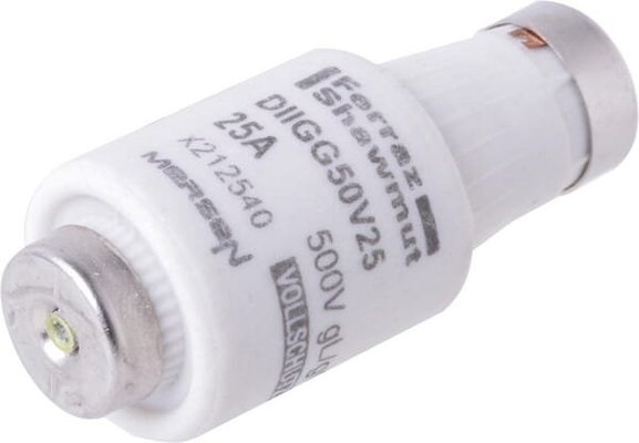 Pièces agricoles - Electricité - Fusible 500V 25A longueur 50mm