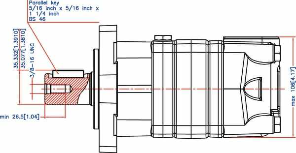 Pièces agricoles - Hydraulique - Moteur orbital OMS100