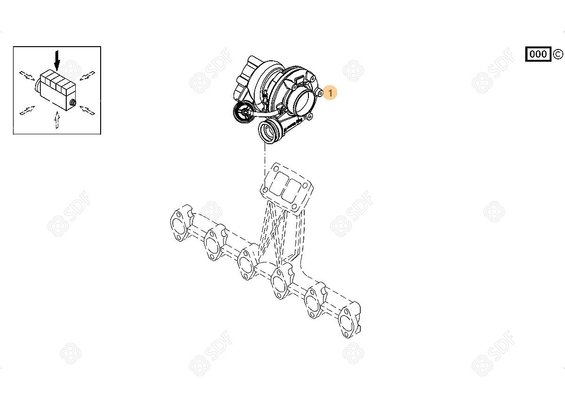 Pièces agricoles - Pieces moteur - TURBO COMPRESSEUR