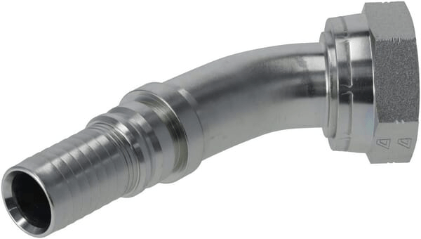 Pièces agricoles - Hydraulique - Raccord à sertir 4SH-DN25-1,11/16" ORFS-45°