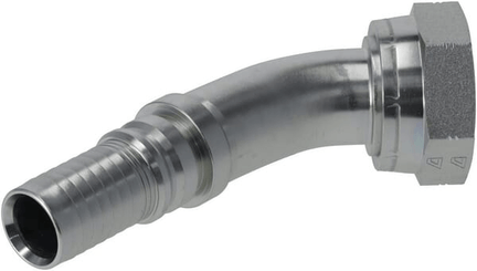 Pièces agricoles - Hydraulique - Raccord à sertir 4SH-DN25-1,11/16" ORFS-45°