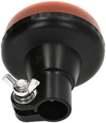 Pièces agricoles - Eclairage - Gyrophare LED, profil bas, 15W, 12-24V, ambre, pôle din, Ø 86mm x97mm