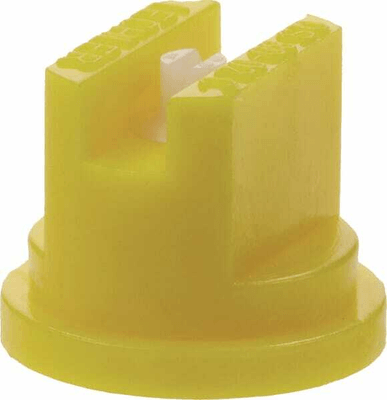 Pièces agricoles - Pièce Pulvérisateur - Buse à jet plat QS 80° 2 jaune céramique Lechler