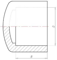 Pièces agricoles - Hydraulique - Embout PVC 160mm