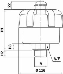 Pièces agricoles - Hydraulique - Filtre de reniflard SAP 054