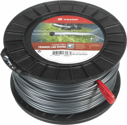 Pièces agricoles - Jardin et forêt pièce adaptable - Fil de coupe Ø 3.5mm 120m rond Titanium Power gris Kramp
