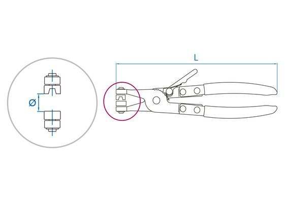 Outils - Outils divers - Pince pour collier auto-serrants