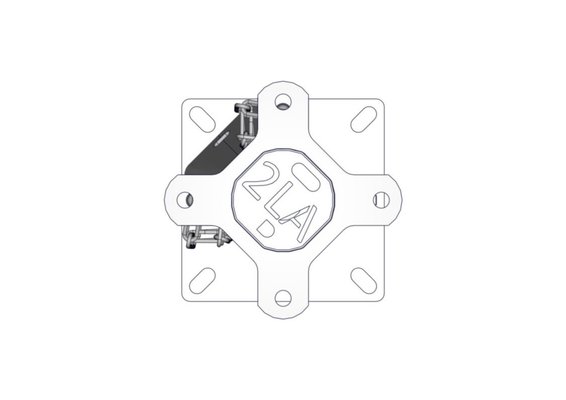 Materiels - Matériel d'élevage - autre - POTEAU -2LA- DE CONTENTION TREFLE 2DL + 2 AUTOLOCK L.2.M SUR PLATINE V2
