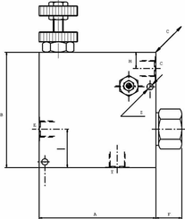 Pièces agricoles - Hydraulique - Régulateur de débit 3 voies 3/4 S