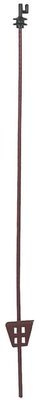 Pièces agricoles - Cloture,Jardin & Sylviculture - Poteau ovale en acier 107 cm avec isolateur supérieur 10 pcs