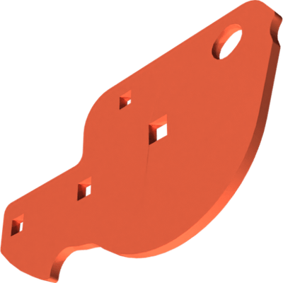 Pièces agricoles - Pièce divers - plaque de raccordement peinte